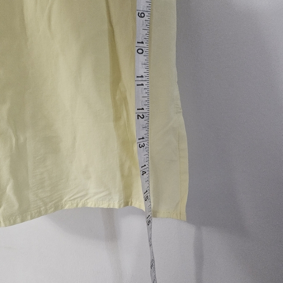 Eileen Fisher Yellow Sleeveless Button Up Top! - Picture 5 of 5